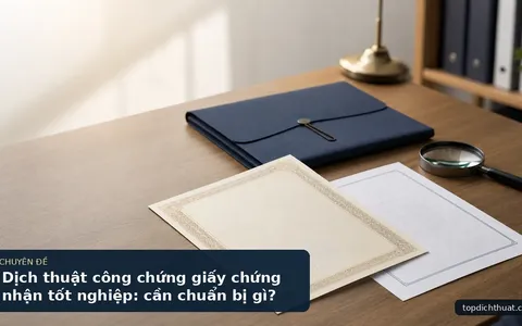 Dịch thuật công chứng giấy chứng nhận tốt nghiệp: cần chuẩn bị gì?
