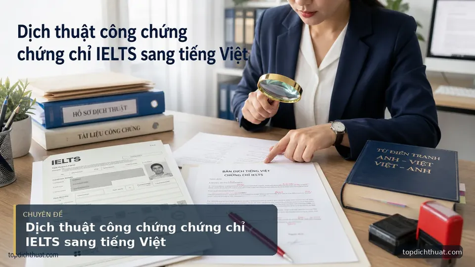 Dịch thuật công chứng chứng chỉ IELTS sang tiếng Việt