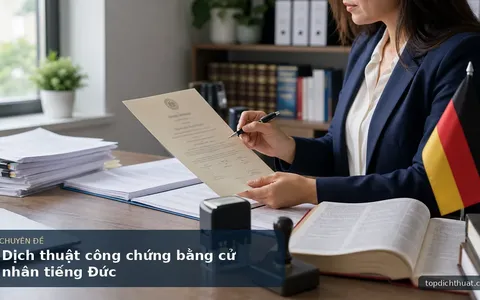 Dịch thuật công chứng bằng cử nhân tiếng Đức