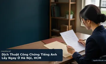 Dịch Thuật Công Chứng Tiếng Anh Lấy Ngay Ở Hà Nội, HCM