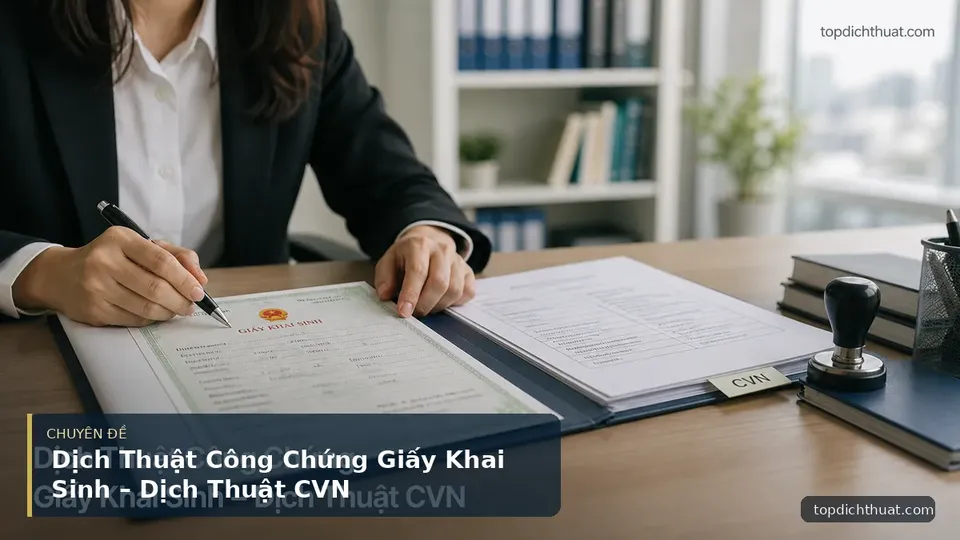 Dịch Thuật Công Chứng Giấy Khai Sinh – Dịch Thuật CVN