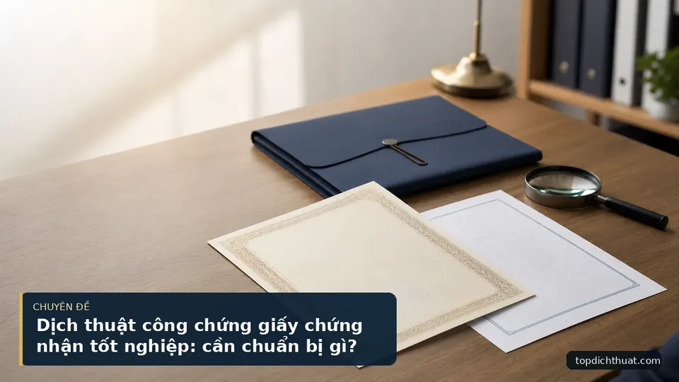 Dịch thuật công chứng giấy chứng nhận tốt nghiệp: cần chuẩn bị gì?