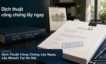 Dịch Thuật Công Chứng Lấy Ngay, Lấy Nhanh Tại Hà Nội