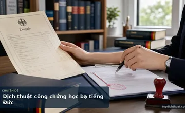 Dịch thuật công chứng học bạ tiếng Đức