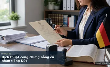 Dịch thuật công chứng bằng cử nhân tiếng Đức