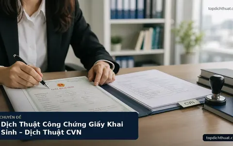 Dịch Thuật Công Chứng Giấy Khai Sinh – Dịch Thuật CVN
