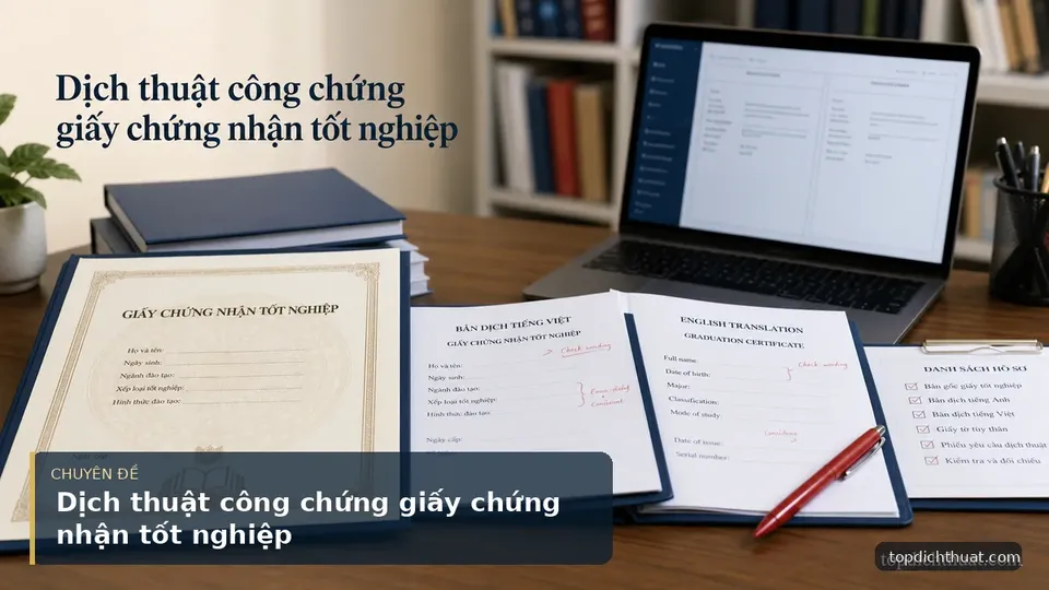 Dịch thuật công chứng giấy chứng nhận tốt nghiệp