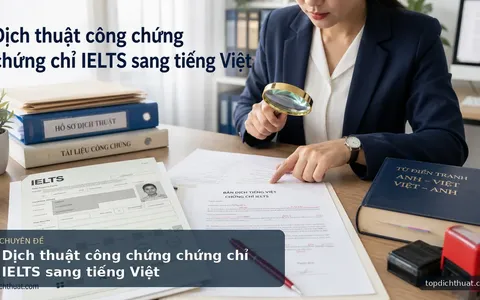 Dịch thuật công chứng chứng chỉ IELTS sang tiếng Việt