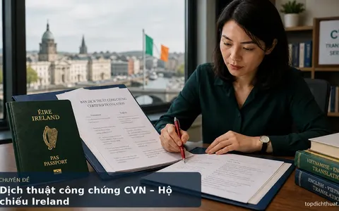 Dịch thuật công chứng CVN – Hộ chiếu Ireland