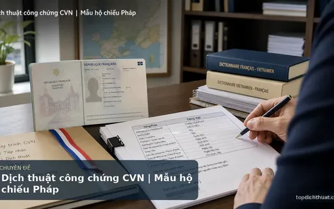 Dịch thuật công chứng CVN | Mẫu hộ chiếu Pháp