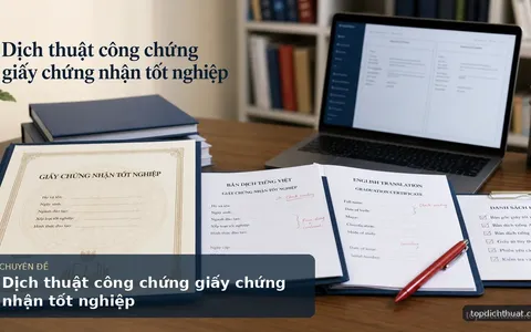 Dịch thuật công chứng giấy chứng nhận tốt nghiệp