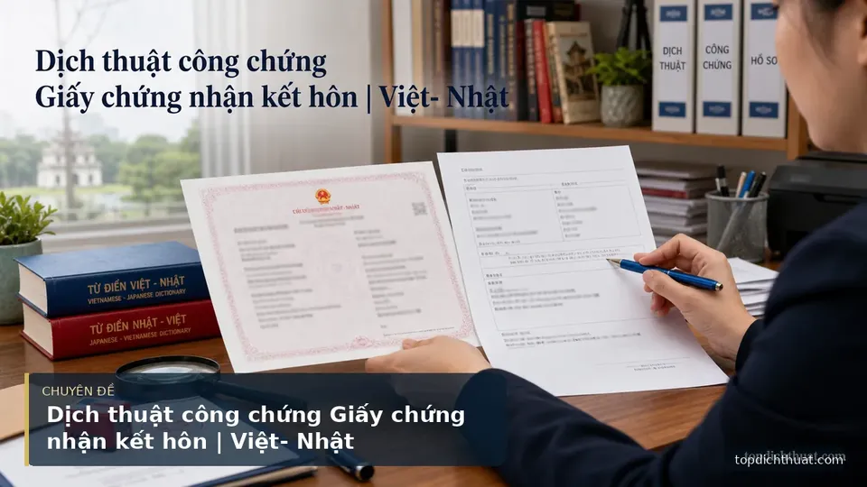 Dịch thuật công chứng Giấy chứng nhận kết hôn | Việt- Nhật