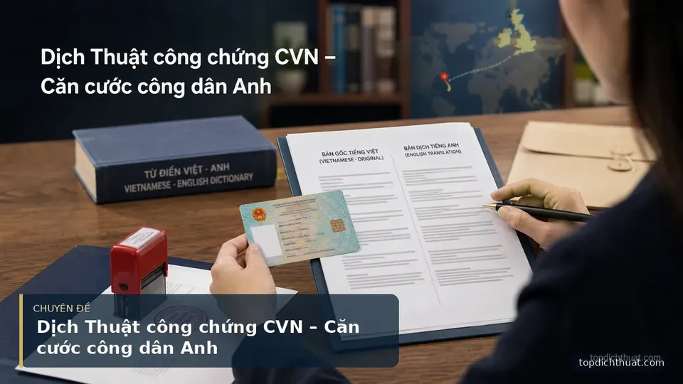 Dịch Thuật công chứng CVN – Căn cước công dân Anh