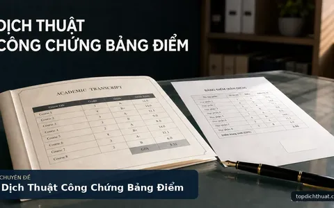 Dịch Thuật Công Chứng Bảng Điểm