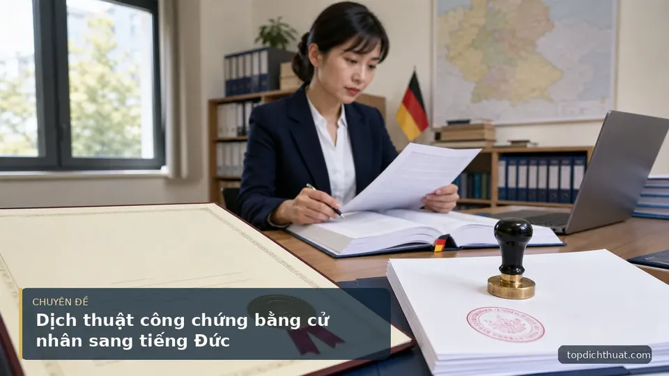 Dịch thuật công chứng bằng cử nhân sang tiếng Đức