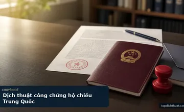 Dịch thuật công chứng hộ chiếu Trung Quốc