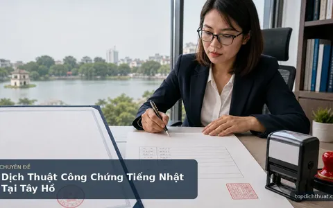 Dịch Thuật Công Chứng Tiếng Nhật Tại Tây Hồ