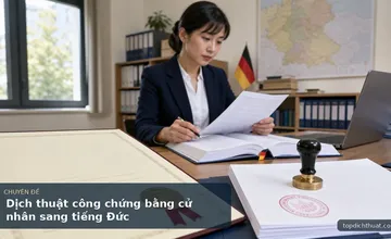 Dịch thuật công chứng bằng cử nhân sang tiếng Đức