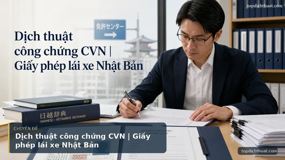 Dịch thuật công chứng CVN | Giấy phép lái xe Nhật Bản