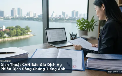 Dịch Thuật CVN Báo Giá Dịch Vụ Phiên Dịch Công Chứng Tiếng Anh Tại Tây Hồ