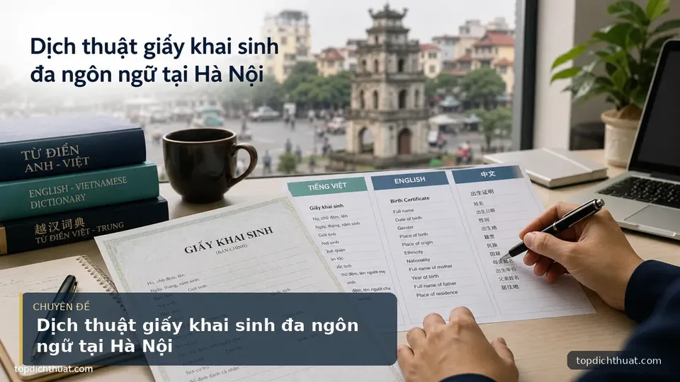Dịch thuật giấy khai sinh đa ngôn ngữ tại Hà Nội