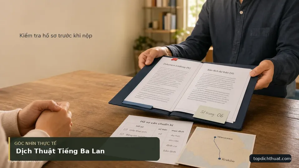 Chi tiết minh họa dịch thuật trong bài Dịch Thuật Tiếng Ba Lan