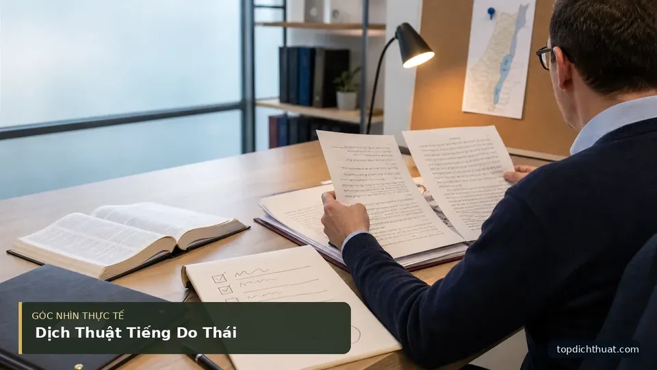Chi tiết minh họa dịch thuật trong bài Dịch Thuật Tiếng Do Thái