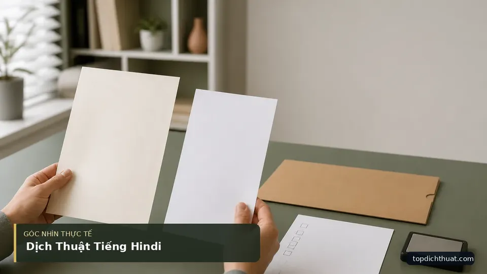 Chi tiết minh họa dịch thuật trong bài Dịch Thuật Tiếng Hindi
