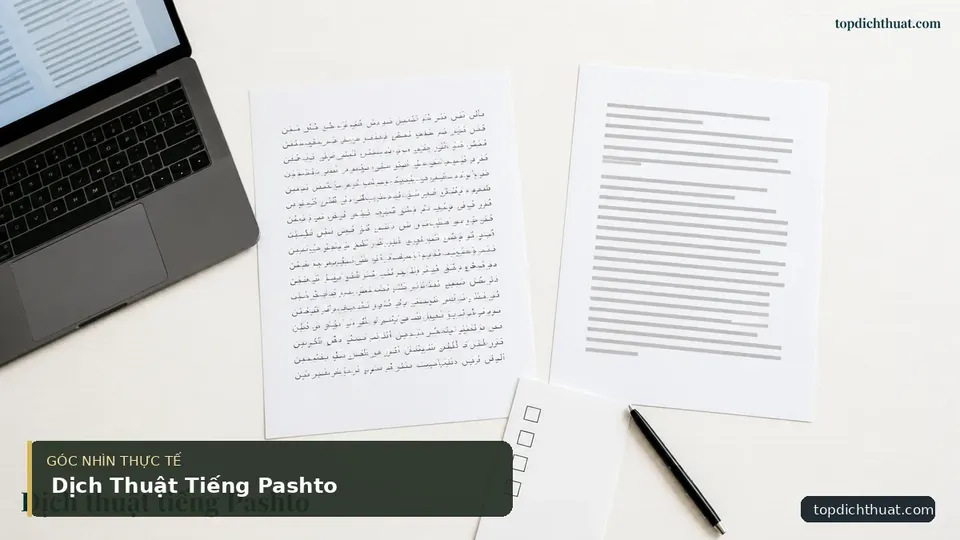 Chi tiết minh họa dịch thuật trong bài Dịch Thuật Tiếng Pashto