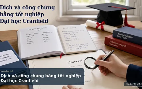 Dịch và công chứng bằng tốt nghiệp Đại học Cranfield