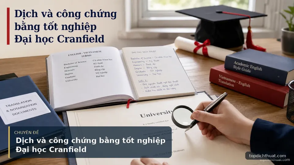 Dịch và công chứng bằng tốt nghiệp Đại học Cranfield