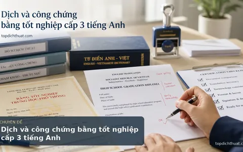 Dịch và công chứng bằng tốt nghiệp cấp 3 tiếng Anh