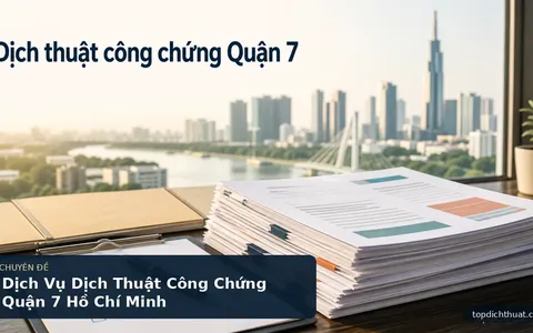 Dịch Vụ Dịch Thuật Công Chứng Quận 7 Hồ Chí Minh