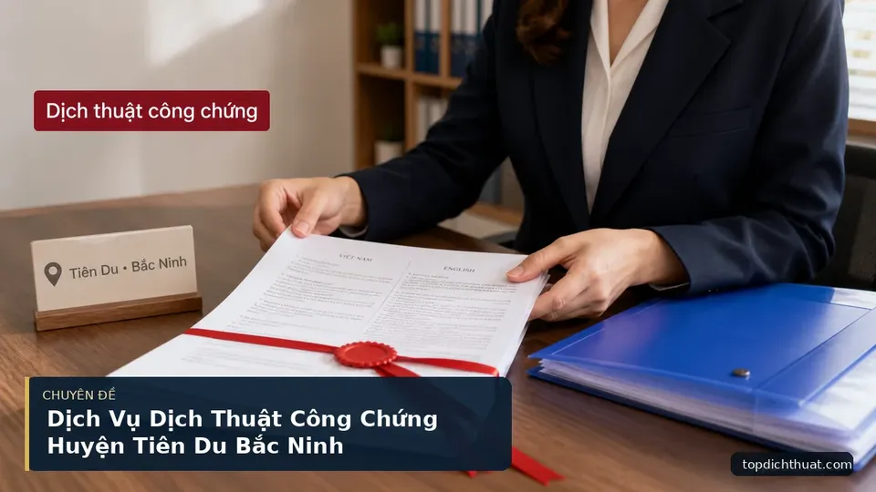 Dịch Vụ Dịch Thuật Công Chứng Huyện Tiên Du Bắc Ninh