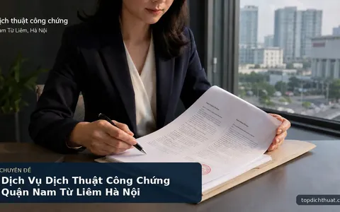 Dịch Vụ Dịch Thuật Công Chứng Quận Nam Từ Liêm Hà Nội