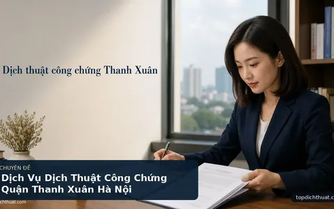 Dịch Vụ Dịch Thuật Công Chứng Quận Thanh Xuân Hà Nội