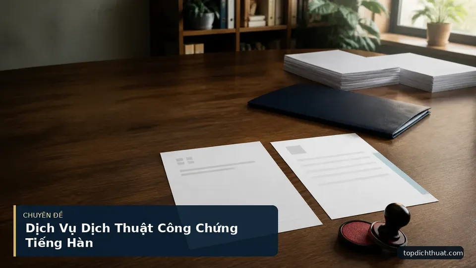 Dịch Vụ Dịch Thuật Công Chứng Tiếng Hàn
