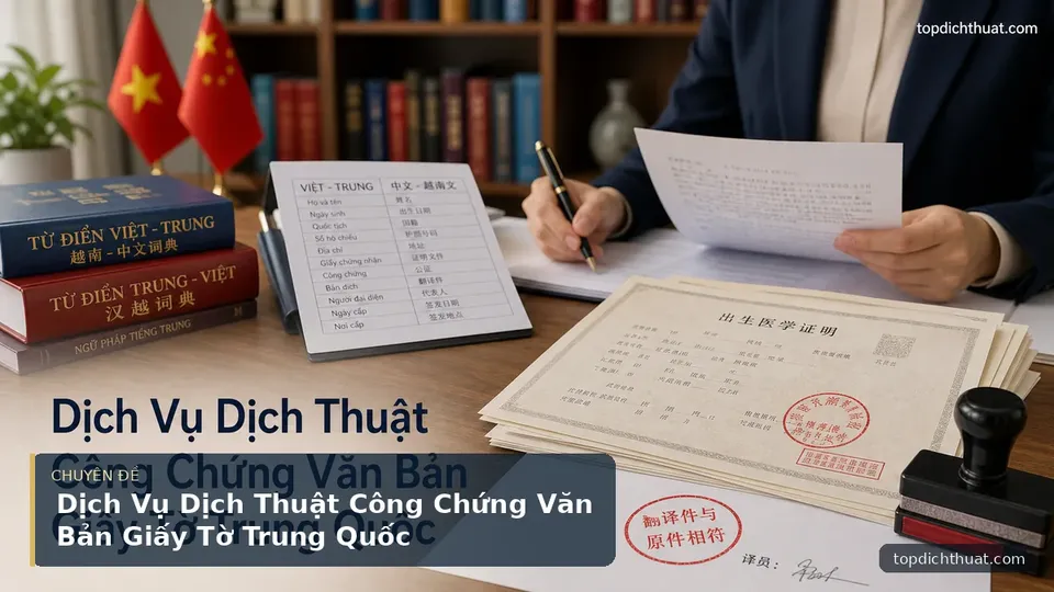 Dịch Vụ Dịch Thuật Công Chứng Văn Bản Giấy Tờ Trung Quốc