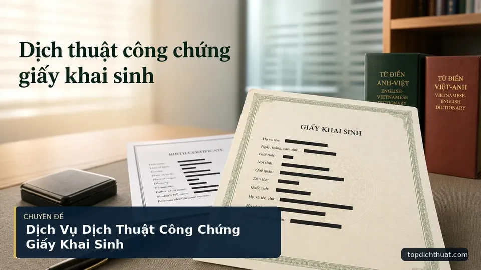 Dịch Vụ Dịch Thuật Công Chứng Giấy Khai Sinh