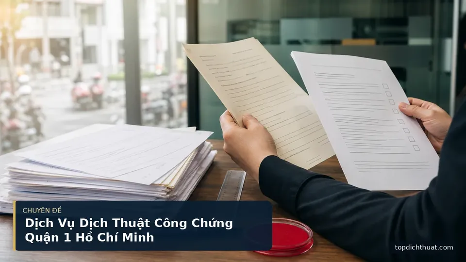 Dịch Vụ Dịch Thuật Công Chứng Quận 1 Hồ Chí Minh