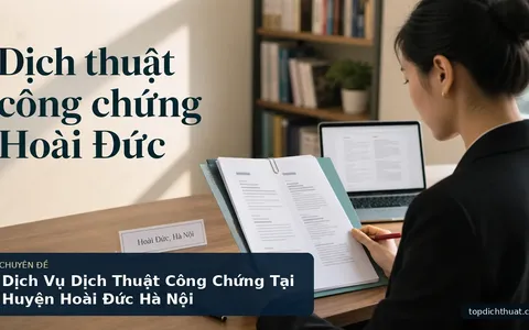 Dịch Vụ Dịch Thuật Công Chứng Tại Huyện Hoài Đức Hà Nội