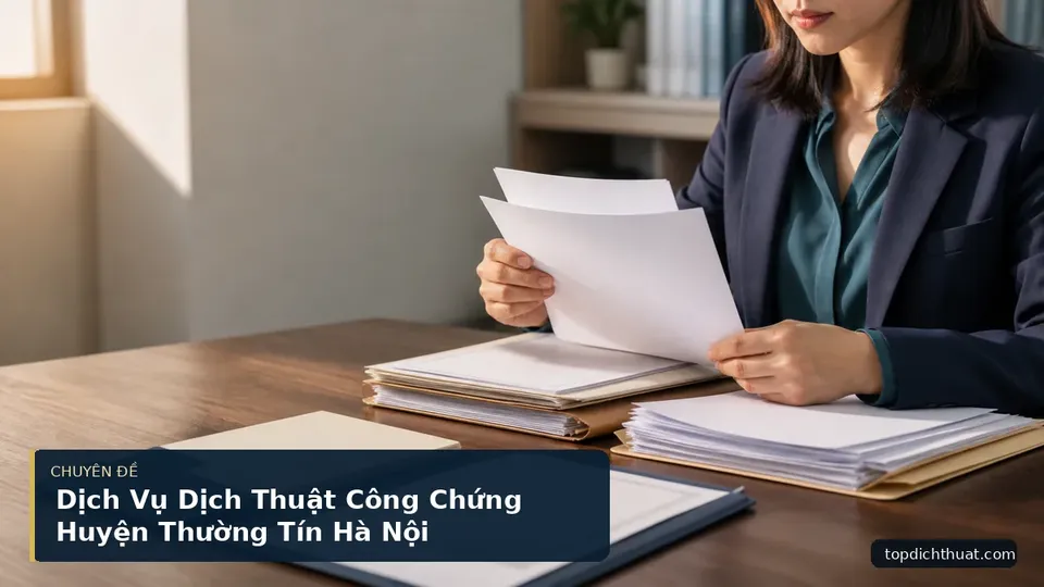 Dịch Vụ Dịch Thuật Công Chứng Huyện Thường Tín Hà Nội