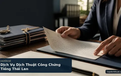 Dịch Vụ Dịch Thuật Công Chứng Tiếng Thái Lan