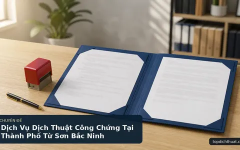 Dịch Vụ Dịch Thuật Công Chứng Tại Thành Phố Từ Sơn Bắc Ninh