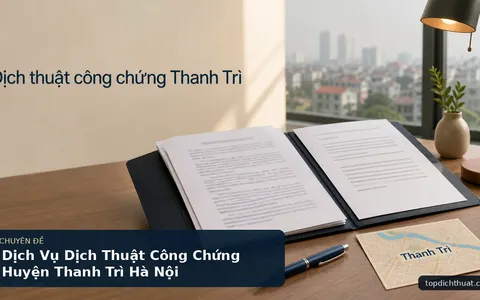 Dịch Vụ Dịch Thuật Công Chứng Huyện Thanh Trì Hà Nội