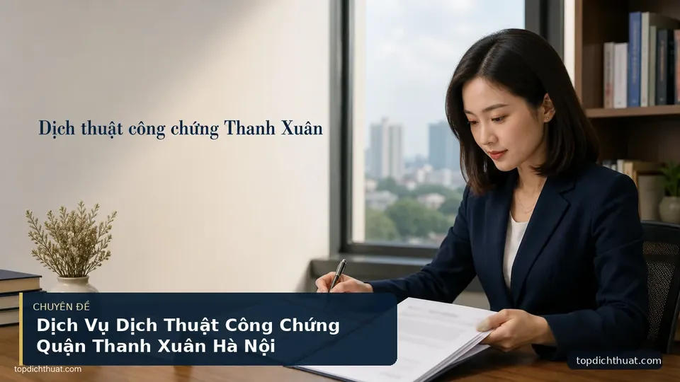 Dịch Vụ Dịch Thuật Công Chứng Quận Thanh Xuân Hà Nội