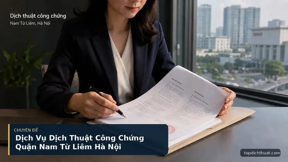 Dịch Vụ Dịch Thuật Công Chứng Quận Nam Từ Liêm Hà Nội