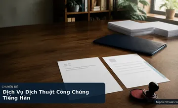 Dịch Vụ Dịch Thuật Công Chứng Tiếng Hàn