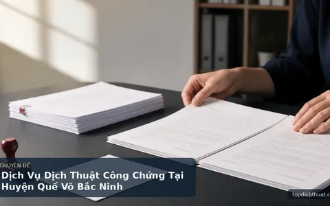 Dịch Vụ Dịch Thuật Công Chứng Tại Huyện Quế Võ Bắc Ninh