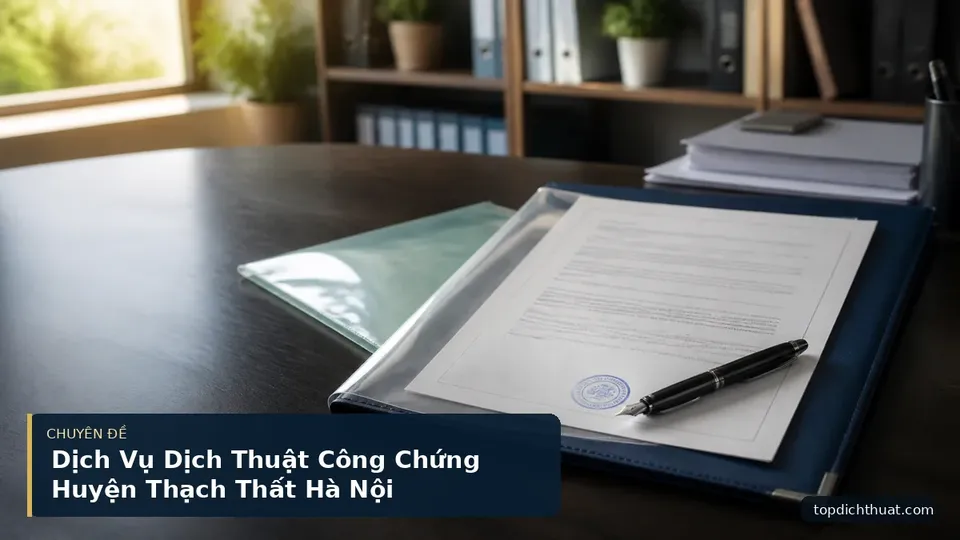 Dịch Vụ Dịch Thuật Công Chứng Huyện Thạch Thất Hà Nội